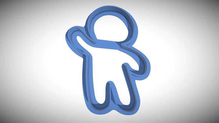 Human figure cookie cutter Printable – Gratis 3D-model STL
