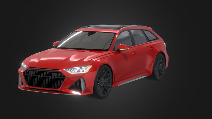 2020 Audi RS6 Avant 3D Model