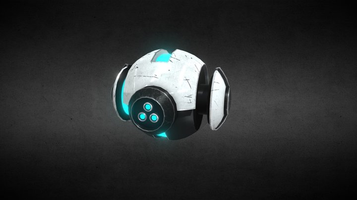 Sci-Fi Recon Drone 3D Model