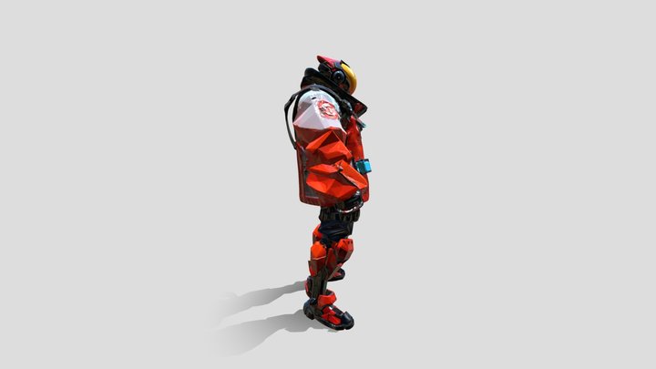 Gustav 15 Core/Lincore Robot low poly 3D Model
