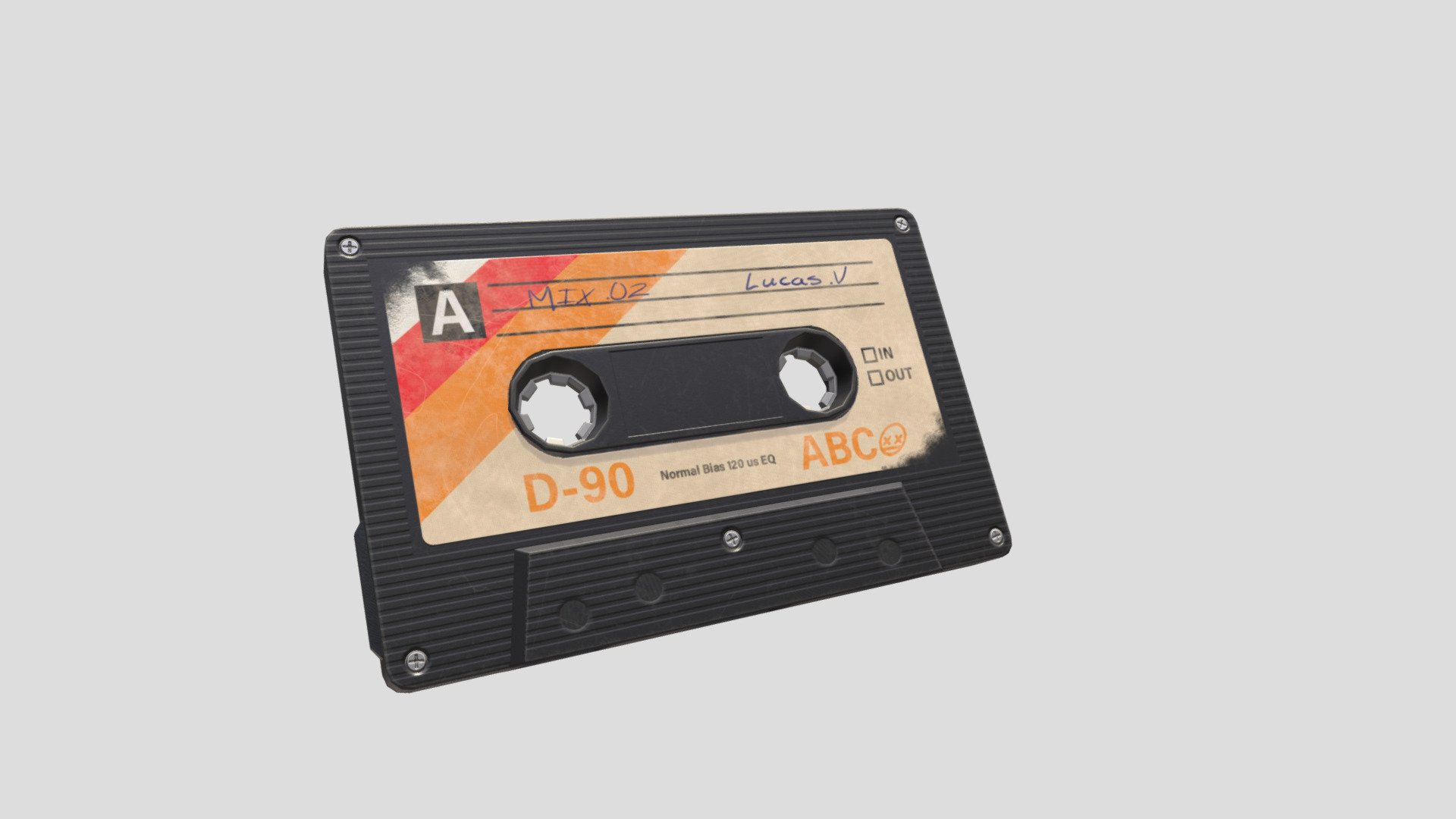 Cassette tape - 3D model by lucvar [ff304da] - Sketchfab