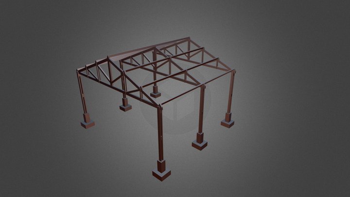 Projeto Estrutural de uma Horta 3D Model