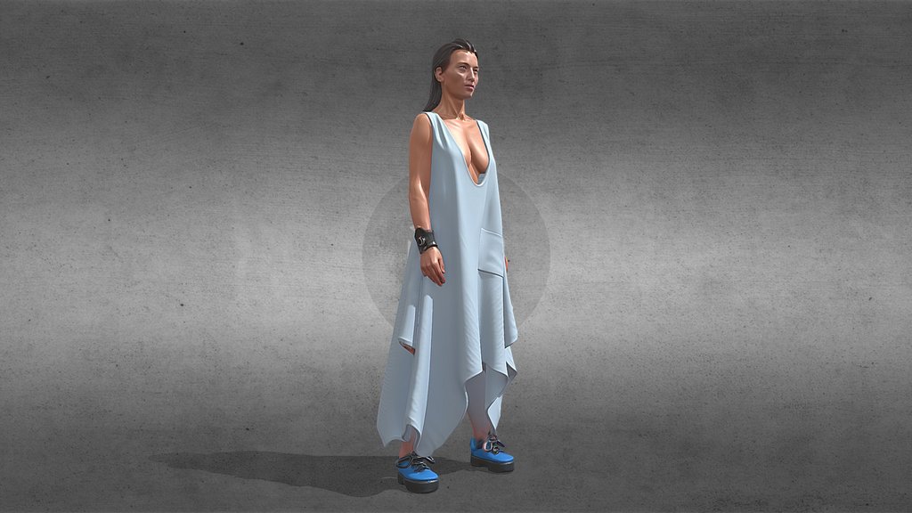 The woman in blue II