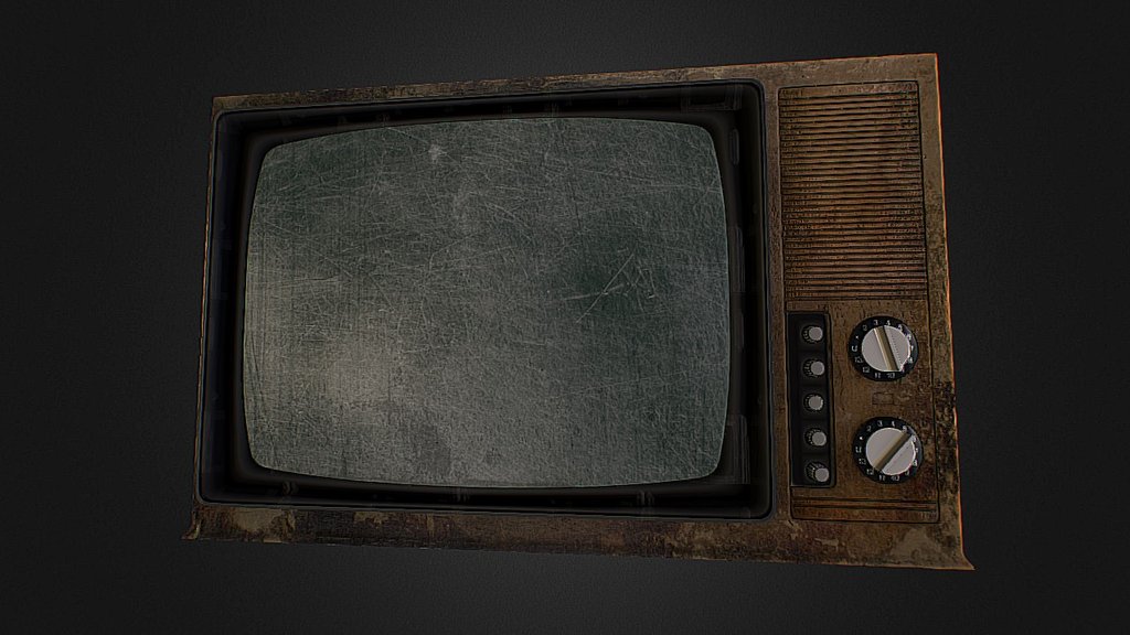 Old wooden TV - 3D model by ramonscortanu [ff313de] - Sketchfab