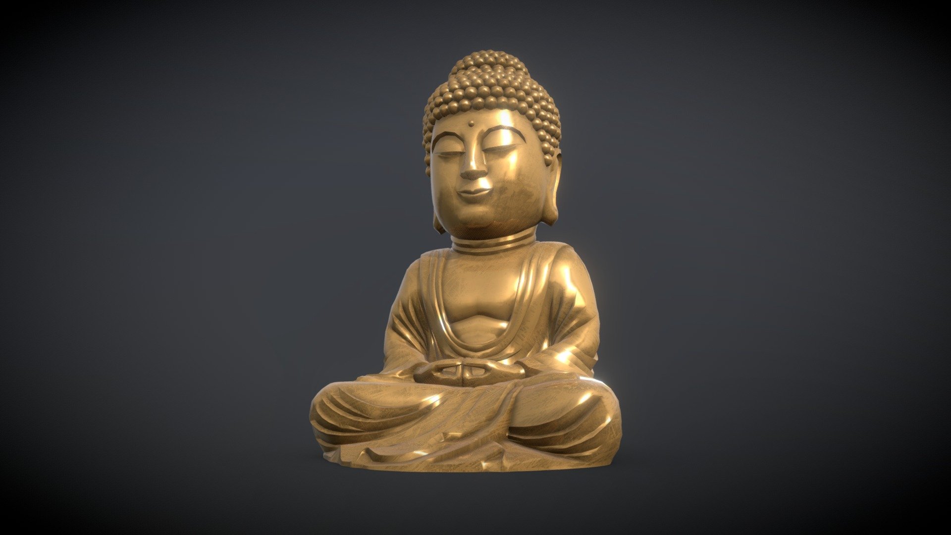 Будда 3d модель