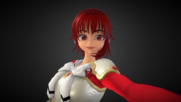 Lucy Magic Warrior 3D Model