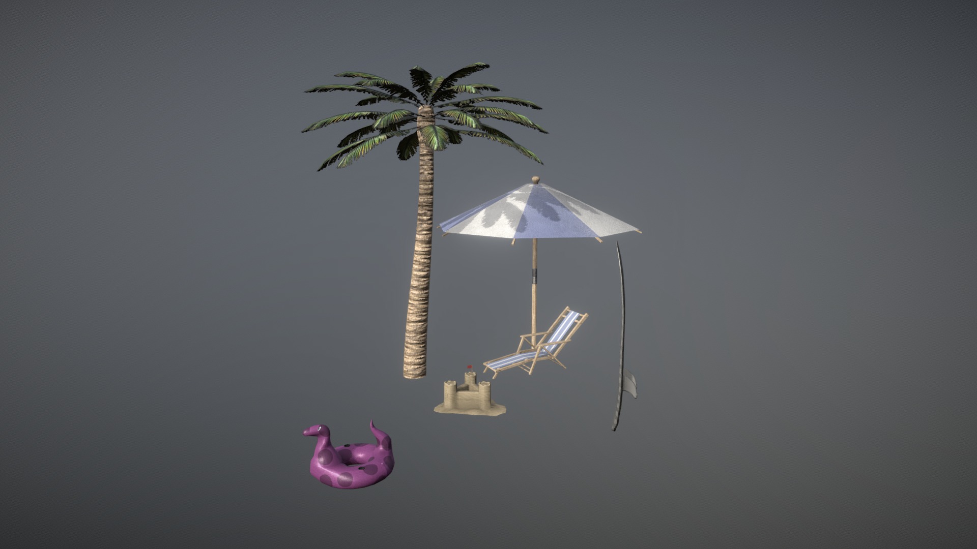 Beach Setting props