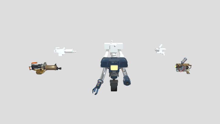 3 Objects 3D Model