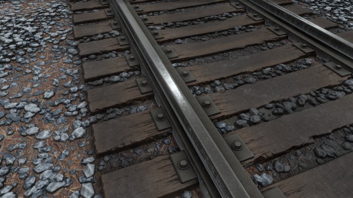 Texture railroad 3D Model
