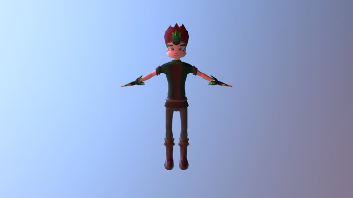 Personaje Leif 3D Model