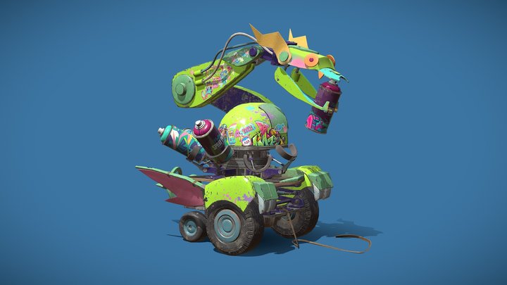 Spray Paint Machine 3D Model