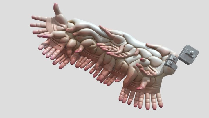 Ethereal Hand Wing: The Collective Flight 3D Model