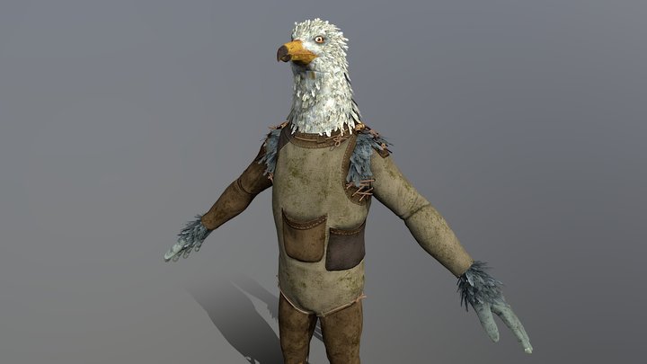 Gull Mutant 3D Model