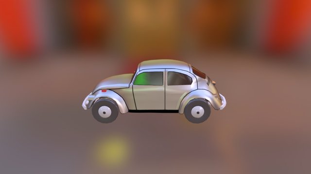 [LOW POLY CAR] Beetle 3D Model