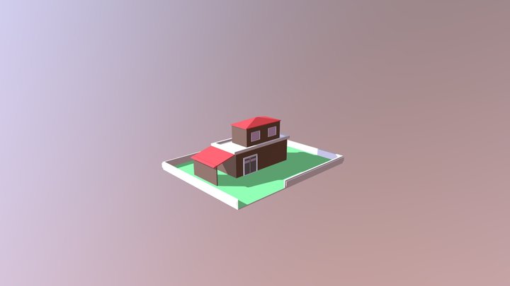 Simple House 3D Model