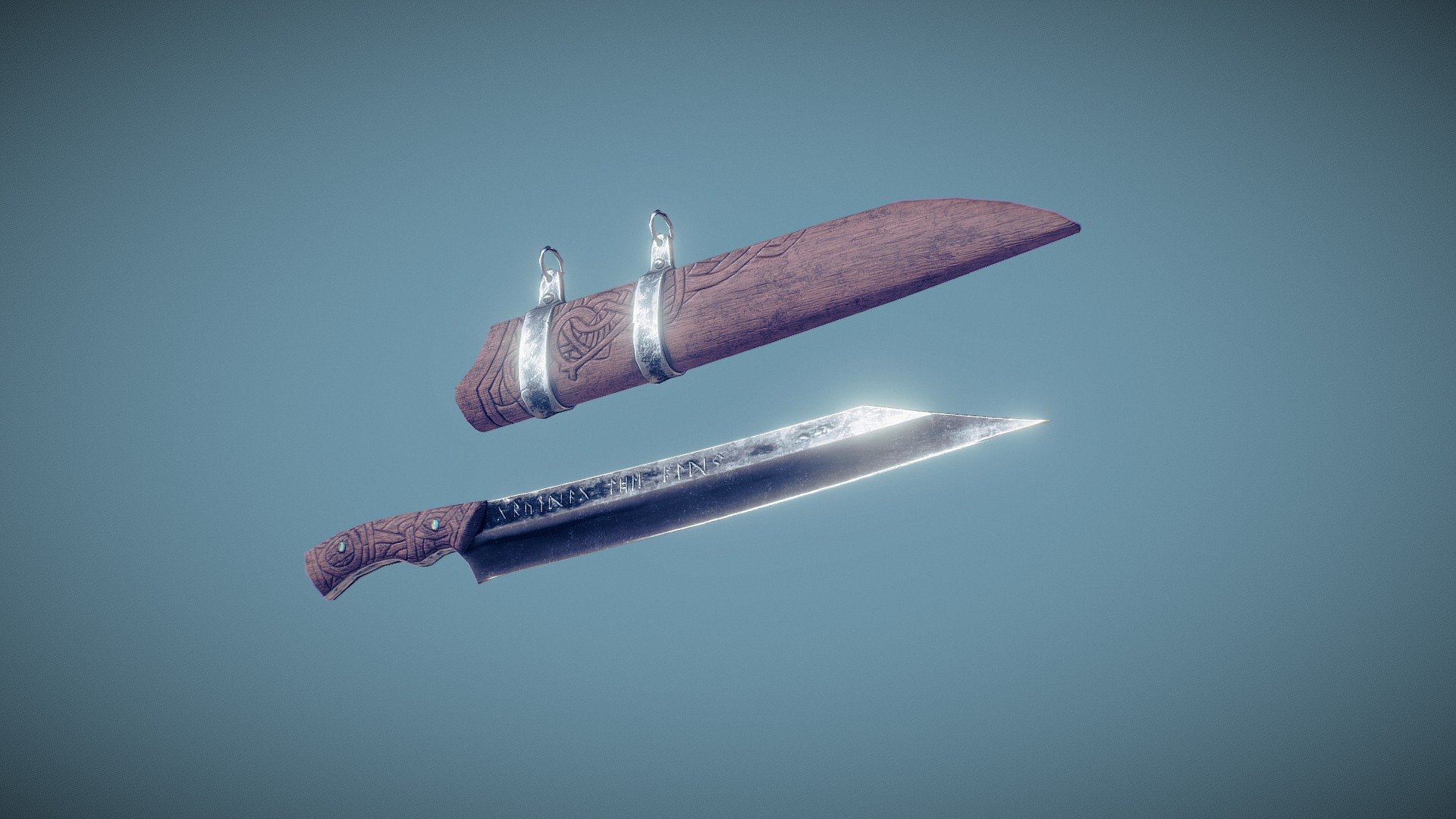 Viking Seax - 3d Model By Matrixsquirrel [ff396be] - Sketchfab