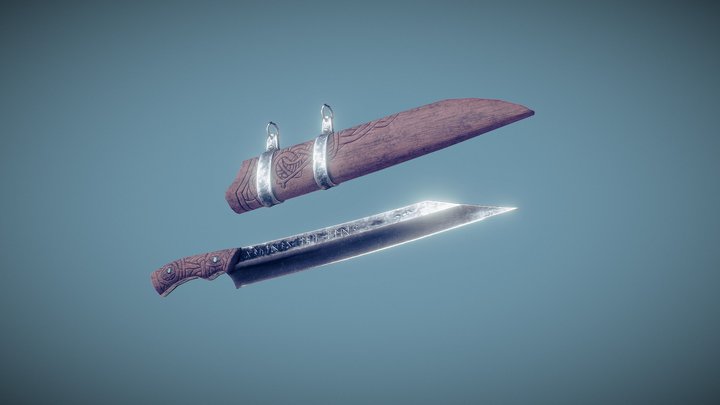 Viking Seax 3D Model