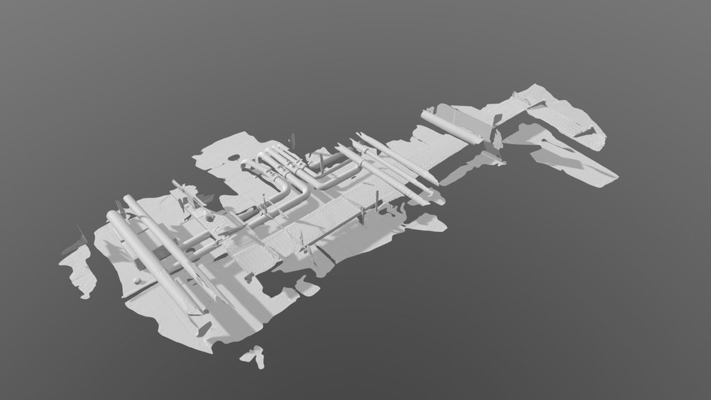 Basement Piping (~7m) - Einscan Rigil IR mode