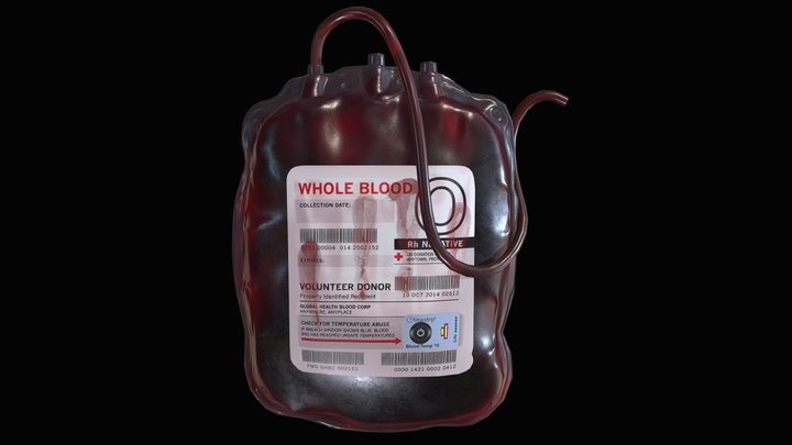 Blood Bag 3D Model