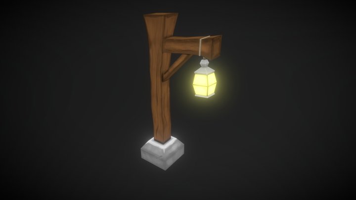 Old Lantern [GameAsset/Animated] 3D Model