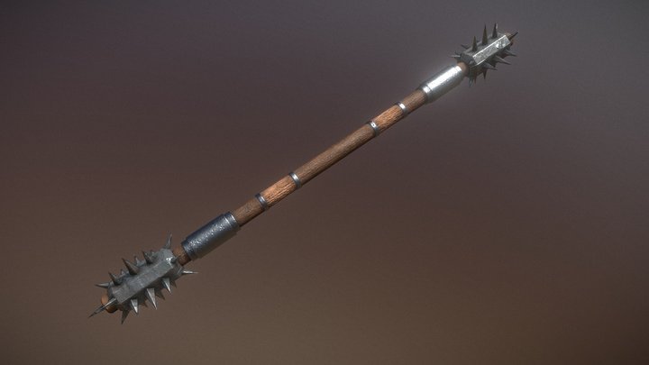 Double sided Mace/Staff 3D Model