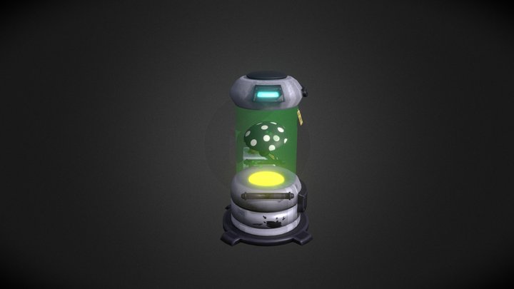 mushroom in the incubator 3D Model