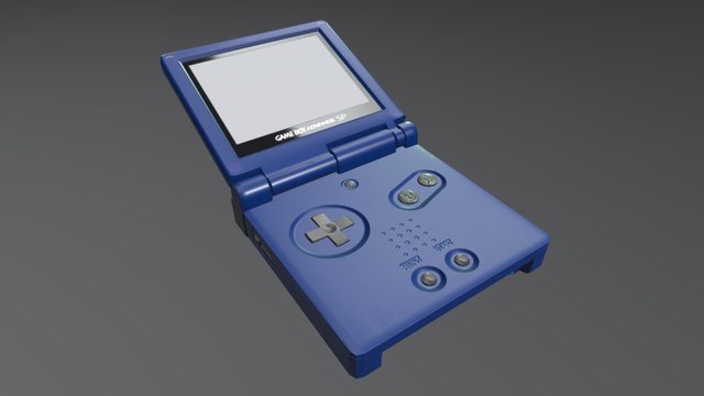 Nintendo Gameboy advanced sp 3D Model