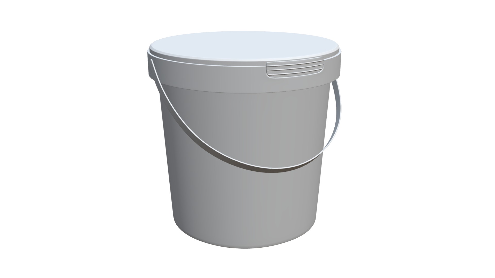 3D model Paint bucket 01 - This is a 3D model of the Paint bucket 01. The 3D model is about icon.