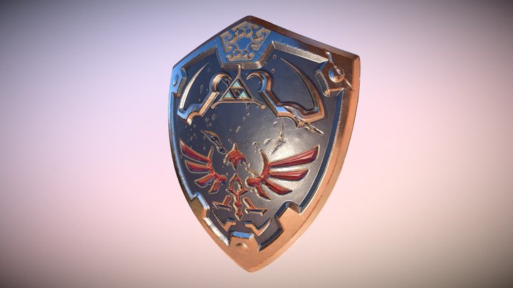 Zelda Shield 3D Model