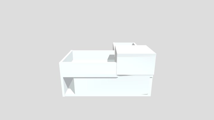 L Shape House 3D Model