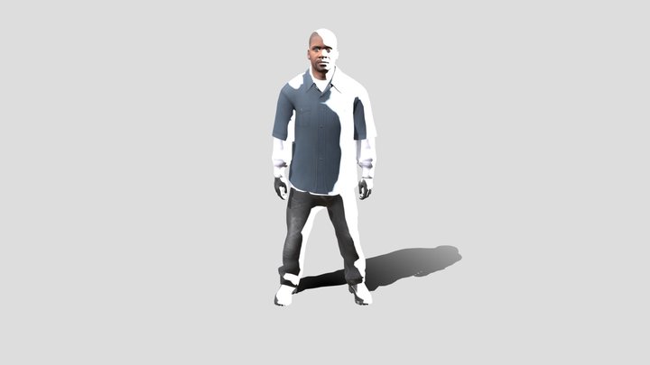 franklin from gta5 2 3D Model