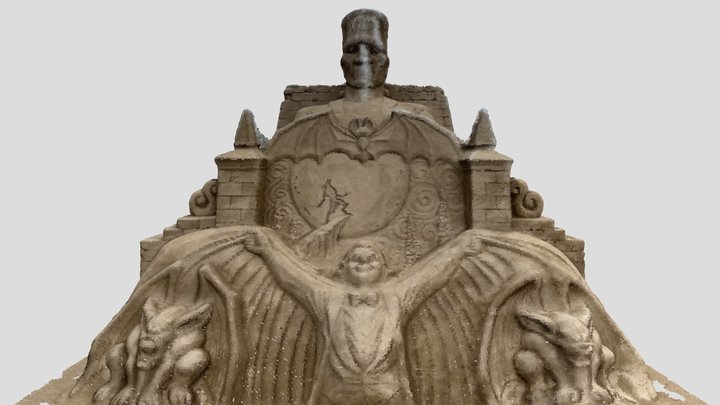 Frankenstein - Sand Sculpture 3D Model