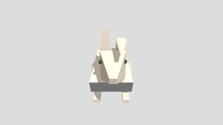 Low poly model of the bunny 3D Model