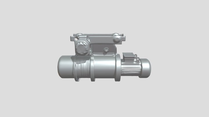 monorail crane with industrial motor 3D Model