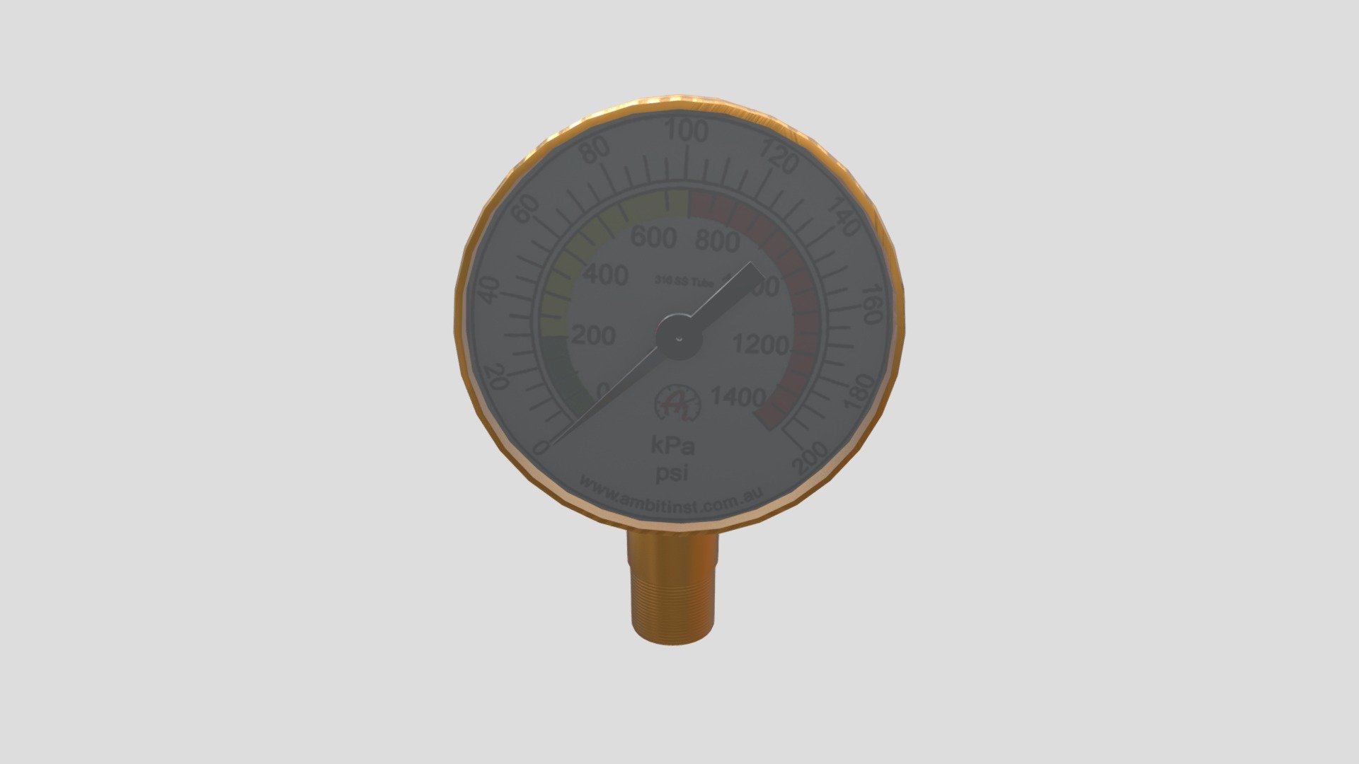 pressure gauge 3D model by vinothkumarkasinathan2 [ff40502] Sketchfab