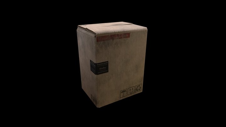 Carton Box_02_Closed 3D Model