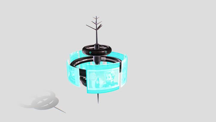 futuristic billboard 3D Model