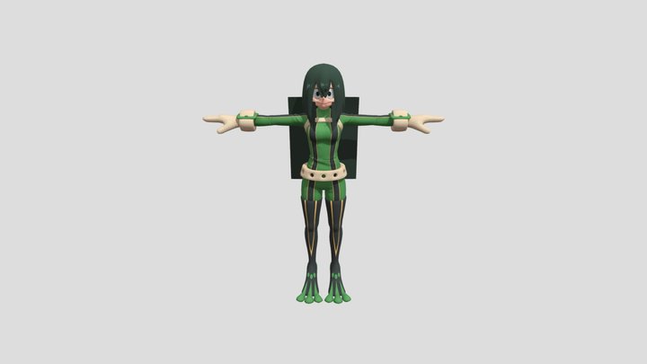 PC Computer - My Hero Ones Justice - Tsuyu Asui 3D Model