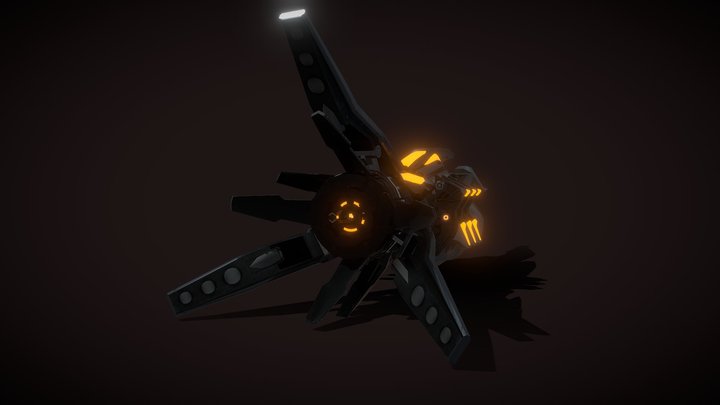 Watchman Of Doom 2.0 Cannon V2 3D Model