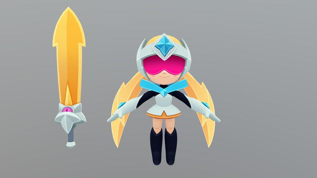 Starr Nova Brawl Stars 3D Model