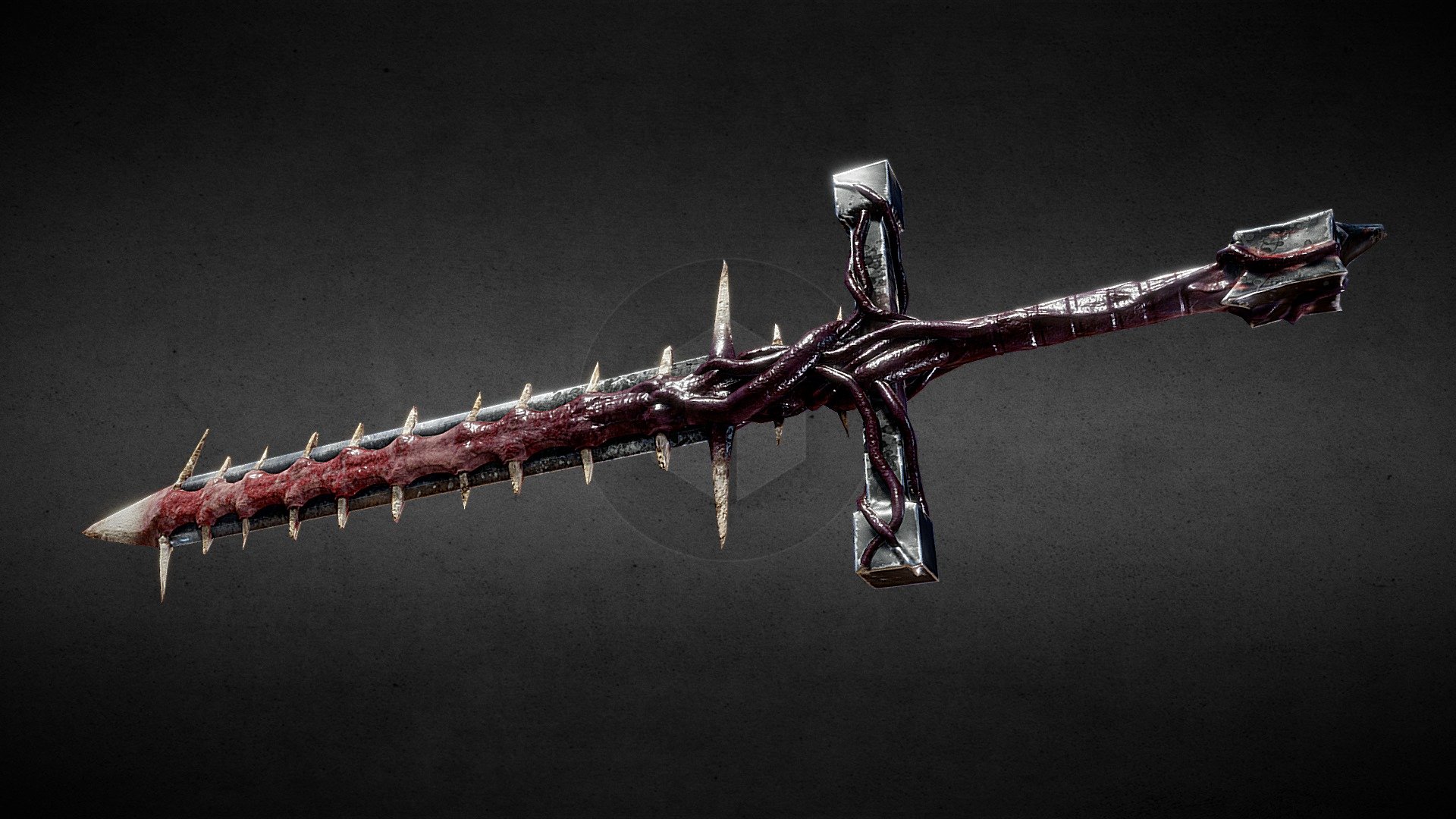 Dark Fantasy Organic Greatsword Buy Royalty Free 3d Model By Hektors Workshop Gasparonimg 