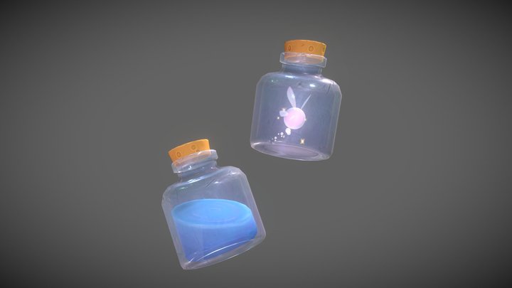 The Legend Of Zelda - Potion and fairy 3D Model