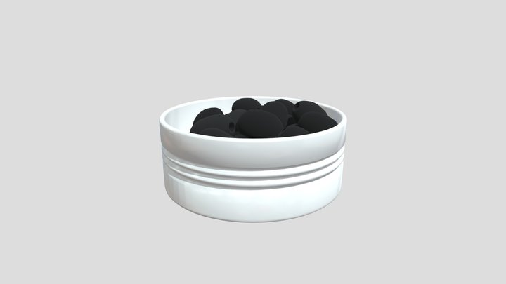 Black Olives Bowl – Free 3D Model STL