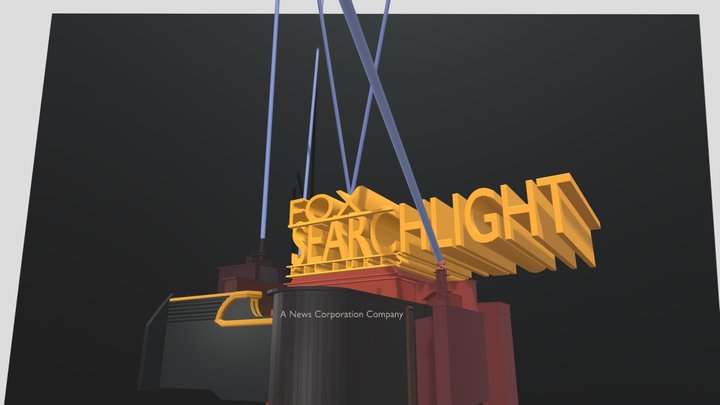 Fox Searchlight Pictures Logo 1995 Remake (Reali – Modelo 3D gratuito STL