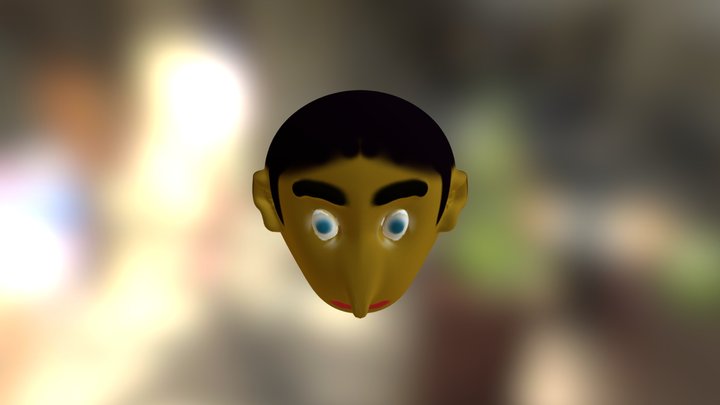 Man With Face2 3D Model