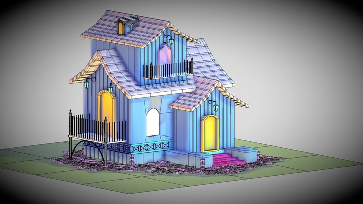 Game House Assets : Game Ready 3D Model