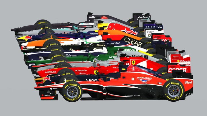 [FREE!] 2013 F1 Pack 3D Model