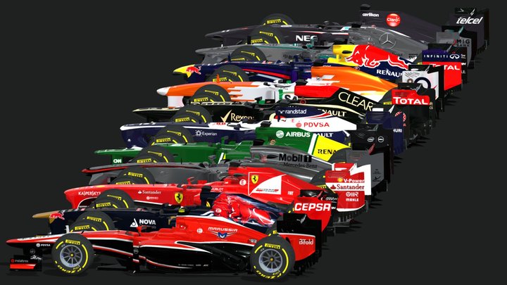 [FREE!] 2013 F1 Pack 3D Model