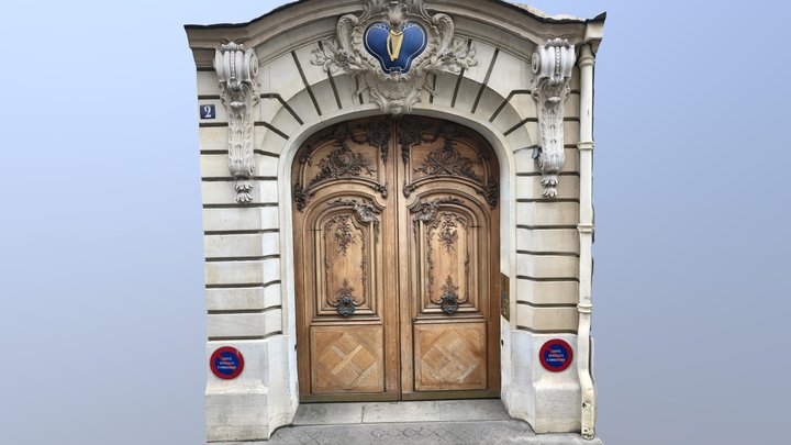 Door to Paris' Irish Embassy 3D Model