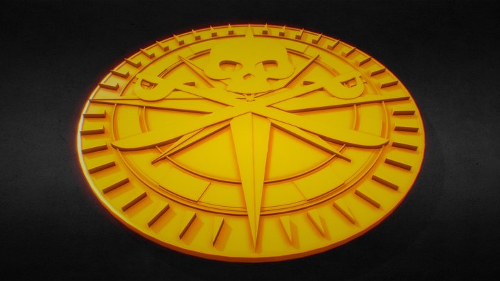 Coins Pirate Gold 3D Model